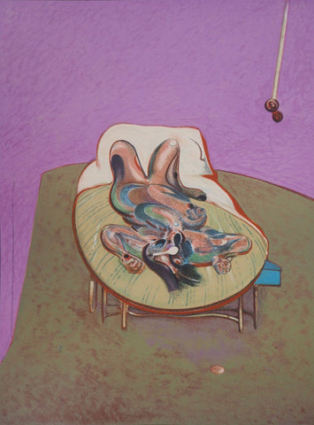 Lying Character - Francis Bacon - Abstract Expressionist Painting by Francis Bacon
