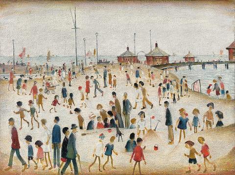 Lytham Pier - L S Lowry - Art Prints