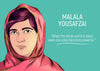 Motivational Poster Art - Malala Yousafzai Quote - When The Whole World Is Silent Even One Voice Becomes Powerful - Inspirational - Large Art Prints
