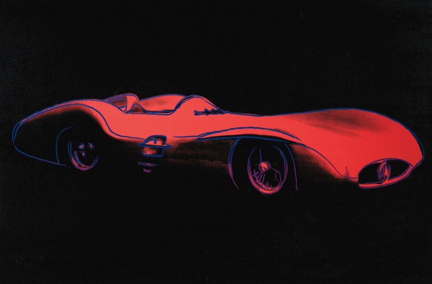 MERCEDES-BENZ W 196 R GRAND PRIX CAR 1954 - Andy Warhol - Framed