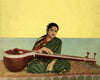 M S Subbulakshmi With Veena - Legendary Indian Classical Singer - Art Poster - Art Prints