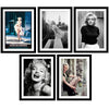 Marilyn Monroe Posters Set - Set of 10 Framed Poster Paper - (12 x 17 inches)each