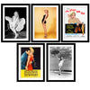 Marilyn Monroe Posters Set - Set of 10 Framed Poster Paper - (12 x 17 inches)each