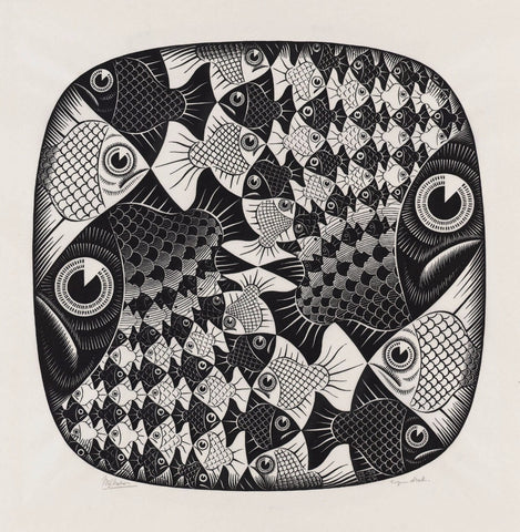 Relativity 1 by M. C. Escher