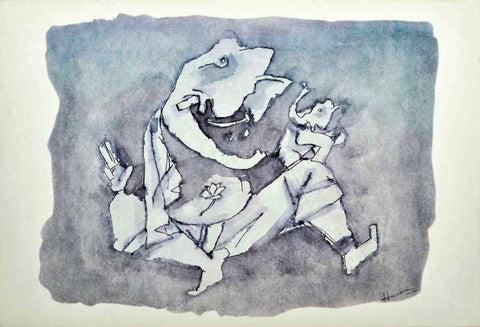 (Ashtavinayak Series - VI) - Art Prints by M F Husain