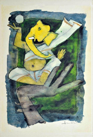 Ganesha (Ashtavinayak Series - III) - Posters by M F Husain