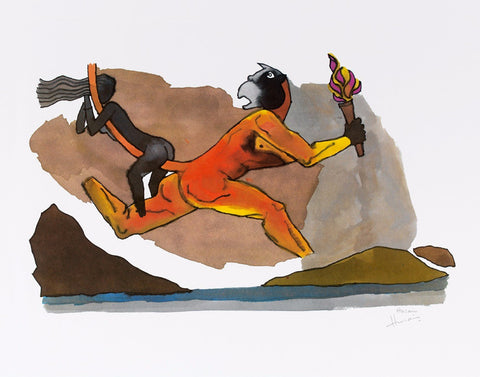 Hanuman by M F Husain