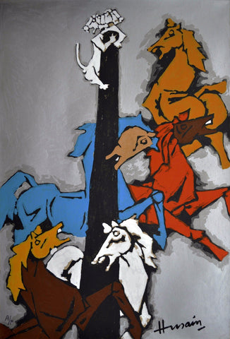 Horse (Appropriation) by M F Husain