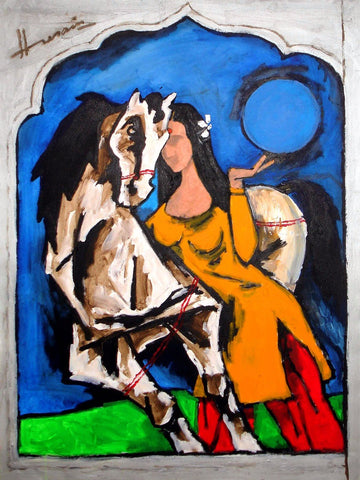 Muse by M F Husain