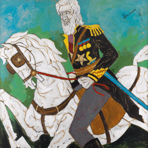 Self Portrait by M F Husain