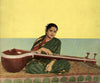 M S Subbalakshmi With Veena - Indian Classical Carnatic Music Poster Art Print - Framed Prints