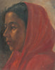Untitled (Lady) - M V Dhurandhar - Canvas Prints
