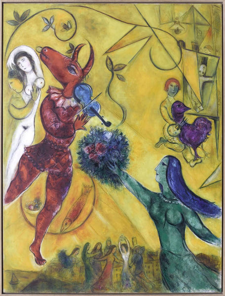 The Dance And The Circus (La Danse Et Le Cirque) - Marc Chagall - Canvas Prints