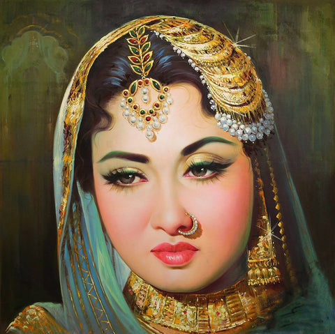 Madhubala As Anarkali From Mughal E Azam - Canvas Prints by Sai