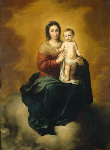 Madonna and Child  - Bartolome Esteban Murillo - Art Prints