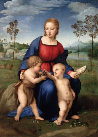 Madonna of the Goldfinch (Madonna del cardellino) – Raphael – Christian Art Painting - Life Size Posters