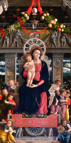 Madonna and Child - San Zeno Church Verona Altarpiece - Chirstian Art - Canvas Prints by Gerard David