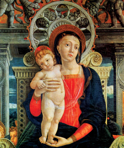 Madonna and Child (Detail) - San Zeno Church Verona - Chirstian Art - Life Size Posters by Gerard David
