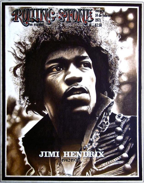 Magazine Cover Art - Jimi Hendrix On The Cover Of The Rolling Stones - Tallenge Music Collection - Life Size Posters