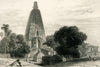 Mahabodhi Buddha Temple At Bodh Gaya (Bihar, India) - William Daniell - Vintage Orientalist  Art - Art Prints