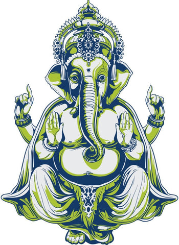 Mahaganpati Vinayak Ganesha - Digital Art Print - Life Size Posters by Raghuraman