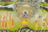 Mahanidhi Madan Gopal Das - Vintage Indian Miniature Art Painting - Framed Prints