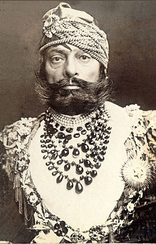 Maharaja Jaswant Singh II Of Marwar - Ruler Of Jodhpur - Vintage Indian Royalty Painting - Canvas Prints by Royal Portraits