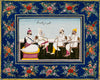 Maharaja Ranjit Singh With Sikh Noblemen - Punjab School - Indian Miniature Art Royalty Painting - Life Size Posters