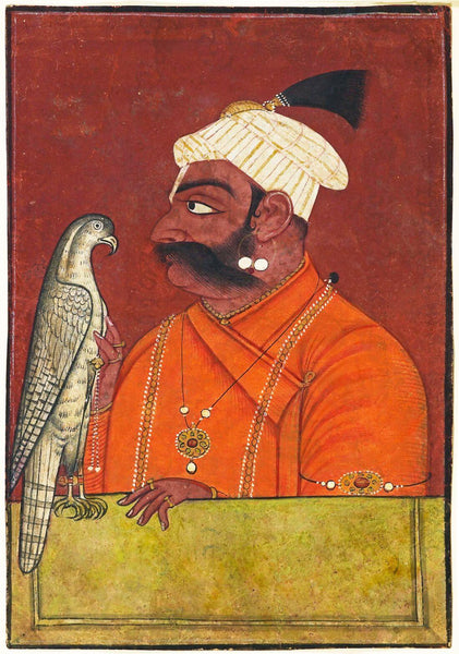 Maharaja Suraj Mal - Pahari Painting c1730 - Vintage Indian Art Painting - Large Art Prints