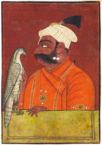Maharaja Suraj Mal - Pahari Painting c1730 - Vintage Indian Art Painting by Royal Portraits