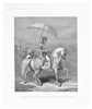 Maharajah Ranjit Singh On Horseback - Alfred Dedreux c1838 - Vintage Indian Punjab Sikh Painting - Life Size Posters