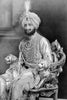 Maharaja Of Patiala Yadavindra Singh Wearing The Famous Patiala Necklace - Vintage Indian Royalty Painting - Art Prints