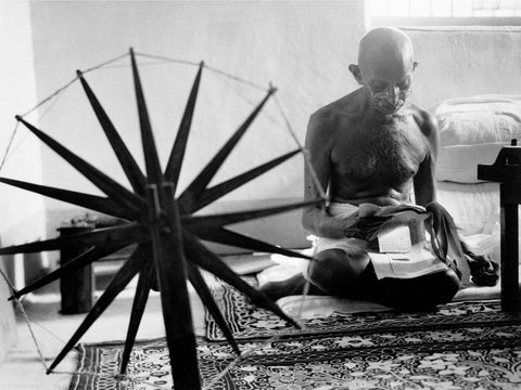 Mahatama Gandhi Charkha Poster - Tallenge Patriotic Collection - Life Size Posters