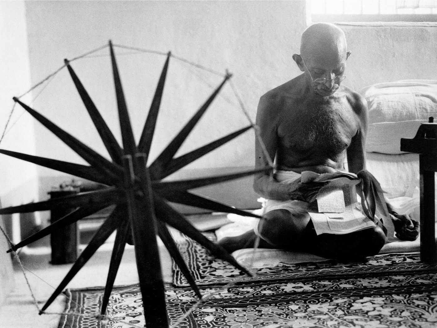 Mahatama Gandhi Charkha Poster - Tallenge Patriotic Collection - Framed Prints by Peter James | Buy Posters, Frames, Canvas & Digital Art Prints | Small, Compact, Medium and Large Variants