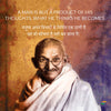 Set of 3 Mahatma Gandhi Quotes In Hindi With Colored Background