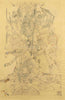 Mahishasur Mardini (Durga) - Preparatory Drawing - Nandalal Bose - Bengal School Indian Art Painting - Framed Prints