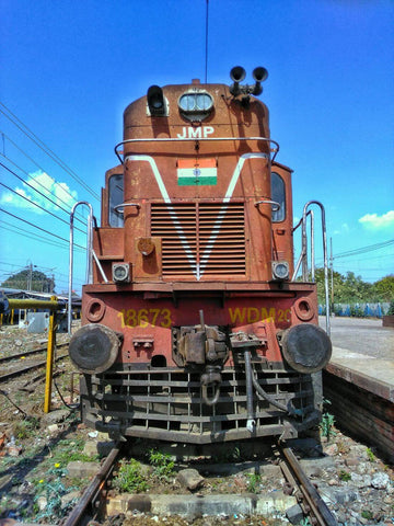 Majestic Train Engine - ALCO WDM 3C - India - Large Art Prints