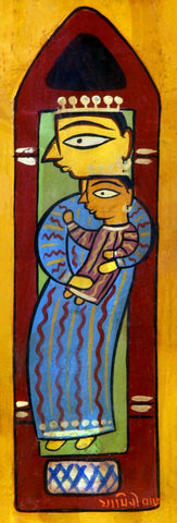 Man and Child by Jamini Roy