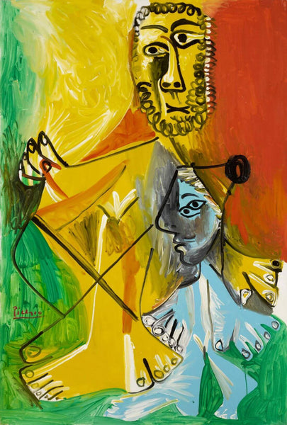 Man and Child (Homme Et Enfant) - Pablo Picasso Painting - Canvas Prints