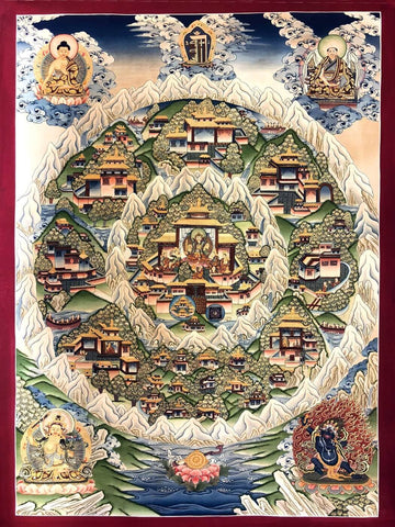 Mandala Kingdom of Shambhala - Buddha Collection - Framed Prints by James Britto