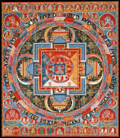 Mandala Of Jnanadakini - Large Art Prints by Anzai