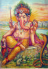 Mangalamurti Ganesha - C G Ramanujam - Ravi Varma Press Oleograph Print - Indian Painting - Art Prints