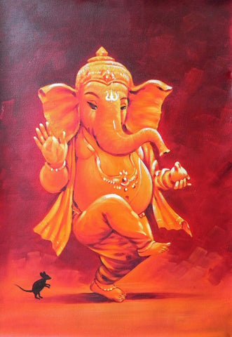 Mangalmurti Ganpati - Ganesha Painting Collection by Raghuraman