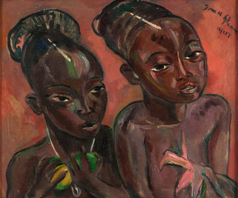 Mangbetu Children - Irma Stern - Portrait Painting - Posters