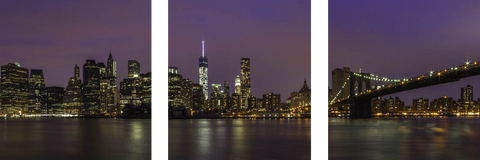 Manhattan Skyline - Art Panels by Hamid Raza