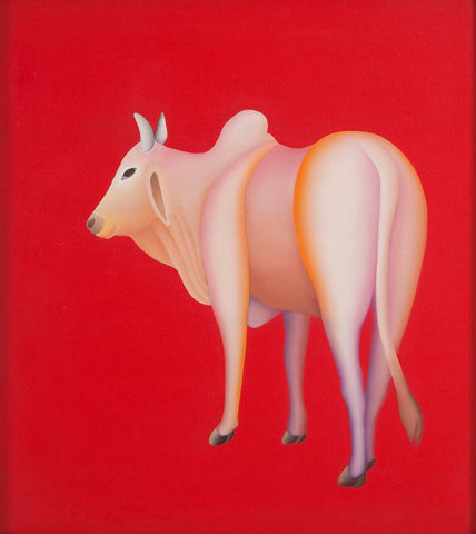 Untitled - (Cow) - Large Art Prints by Manjit Bawa