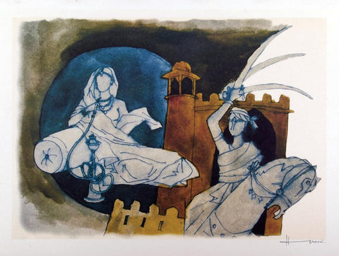 Maqbool Fida Husain - Images Of The Raj - 1 - Posters