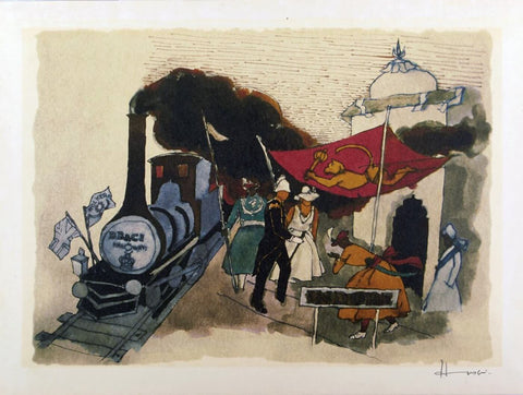 Maqbool Fida Husain - Images Of The Raj - 3 - Framed Prints