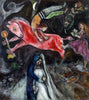 A Red Horse (à rojo caballo) - Marc Chagall - Canvas Prints