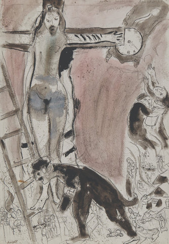 Apocalypse in Lilac, Capriccio (Apocalypse en Lilas, Capriccio) - Marc Chagall by Marc Chagall